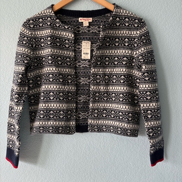 Brooks Brothers Sweaters - NWT Brooks Brothers Fair Isle Merino Cropped Open Cardigan New